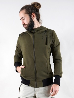 Toonzshop Aegnor Core Zipped Hoodie Hoodie Heren Groen | SL1830276