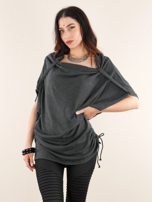 Toonzshop Mandlu Tunic Top Topjes Dames Grijs | HA2146957