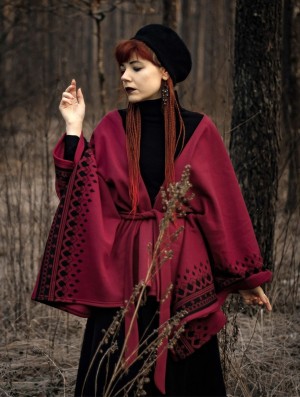 Toonzshop Melian Kimono Jacket Jassen Dames Wine | TH0579316