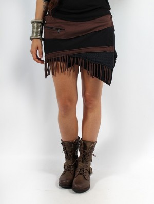 Toonzshop Skirt "Azhar" Rok Dames Zwart Bruin | UO5184970