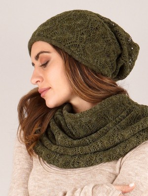 Toonzshop Sükk Crochet Dreadlocks Big Beanie Muts Dames Groen | AY7965820